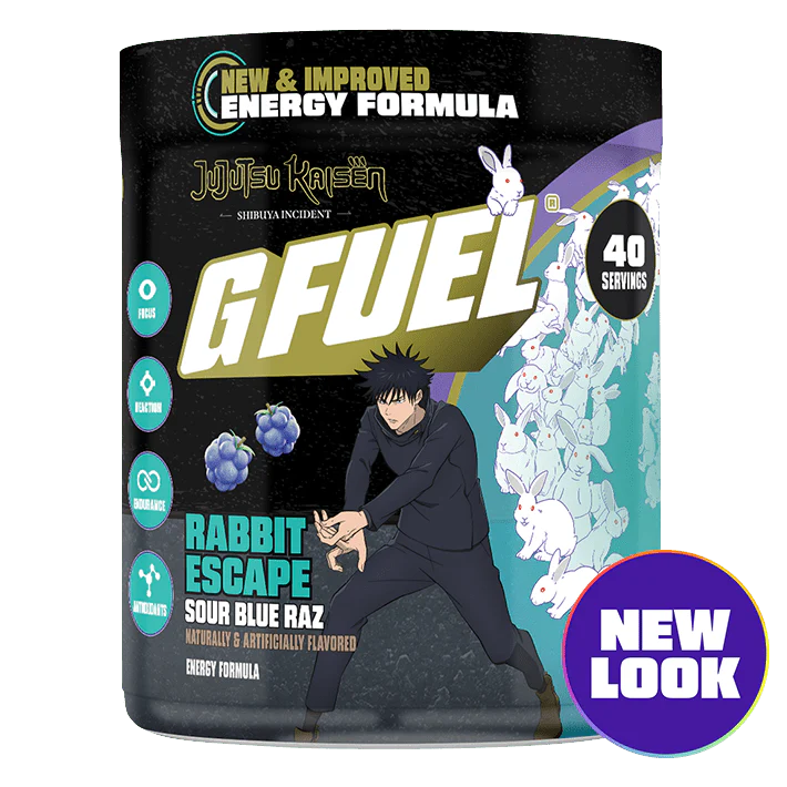 G Fuel Rabbits Escape 2.0 Tub - 40 Servings - Jujutsu Kaisen