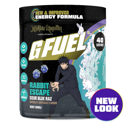 G Fuel Rabbits Escape 2.0 Tub - 40 Servings - Jujutsu Kaisen