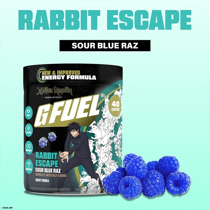 G Fuel Rabbits Escape 2.0 Tub - 40 Servings - Jujutsu Kaisen