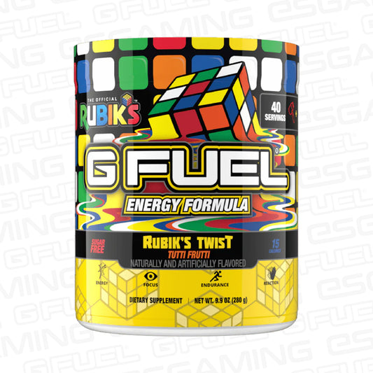 G Fuel Rubik's Twist Tub - 40 Servings - Rubik's Cube