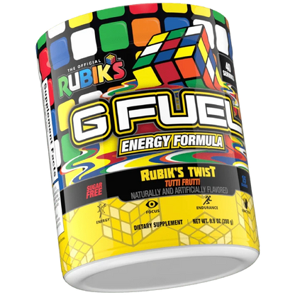 G Fuel Rubik's Twist Tub - 40 Servings - Rubik's Cube