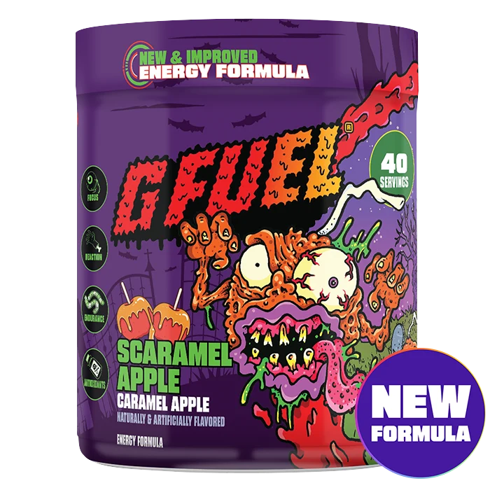 G Fuel Scaramel Apple 2.0 Tub - 40 Servings - Fear Fest