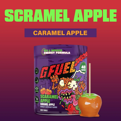 G Fuel Scaramel Apple 2.0 Tub - 40 Servings - Fear Fest