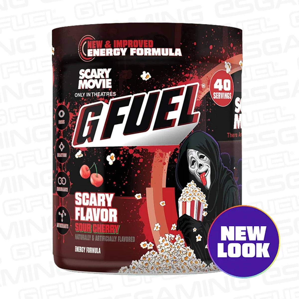 G Fuel Scary Flavor 2.0 Tub - 40 Servings - Scary Movie