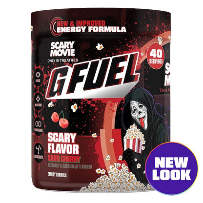 G Fuel Scary Flavor 2.0 Tub - 40 Servings - Scary Movie