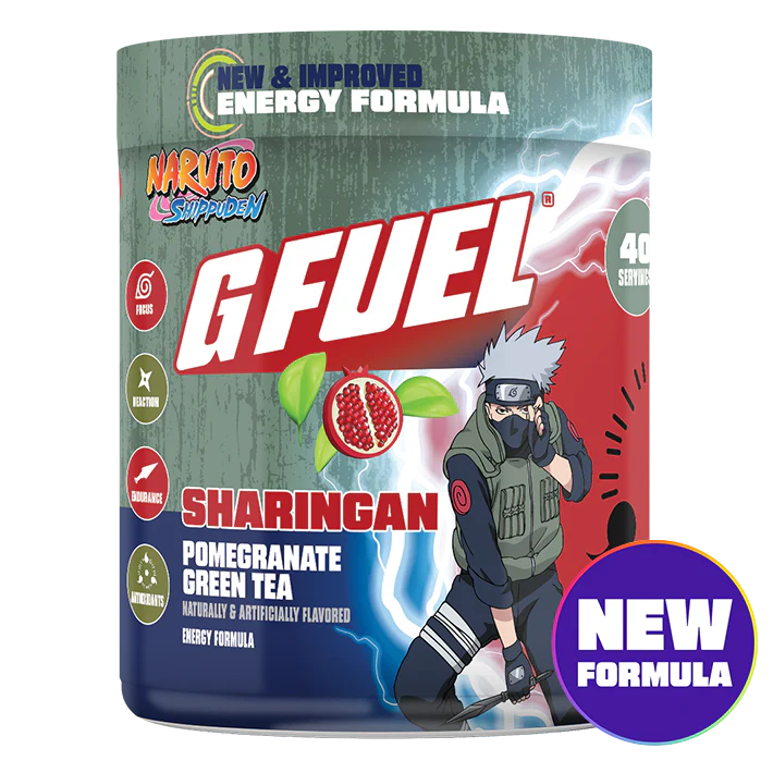 G Fuel Sharingan 2.0 Tub - 40 Servings - Naruto Shippuden