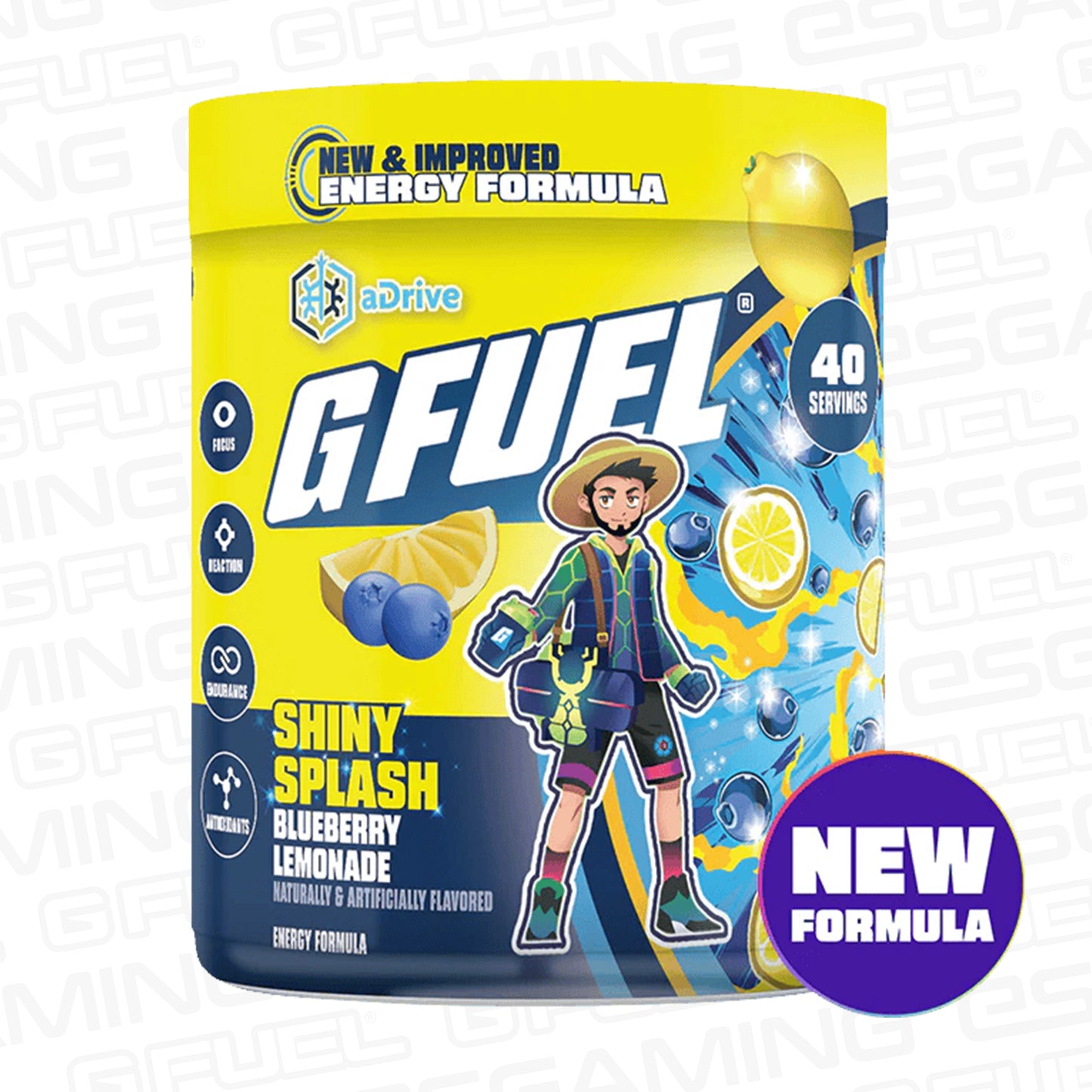 G Fuel Shiny Splash 2.0 Tub - 40 Servings - aDrive