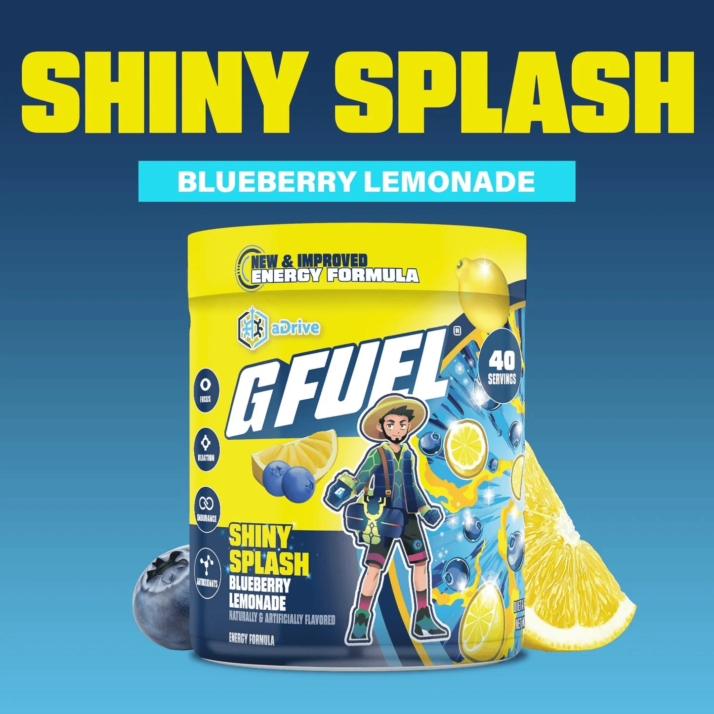 G Fuel Shiny Splash 2.0 Tub - 40 Servings - aDrive