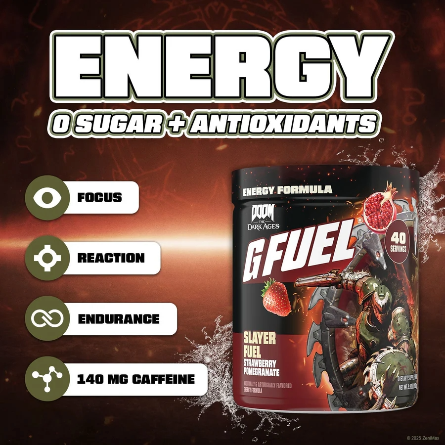 G Fuel Slayer Fuel Tub - 40 Servings - DOOM: The Dark Ages