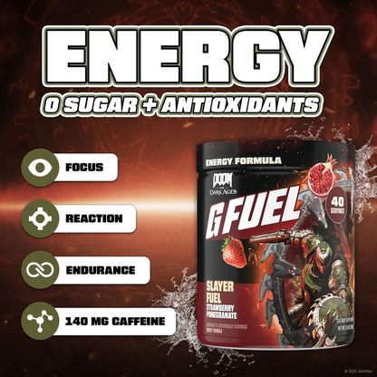 G Fuel Slayer Fuel Tub - 40 Servings - DOOM: The Dark Ages