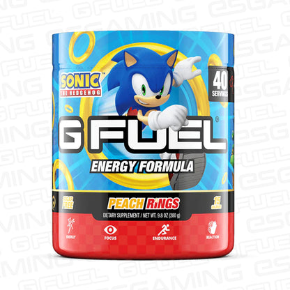 G Fuel Peach Rings Tub - 40 Servings - Sonic