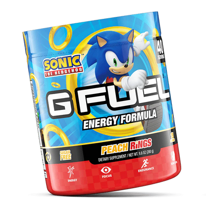 G Fuel Peach Rings Tub - 40 Servings - Sonic