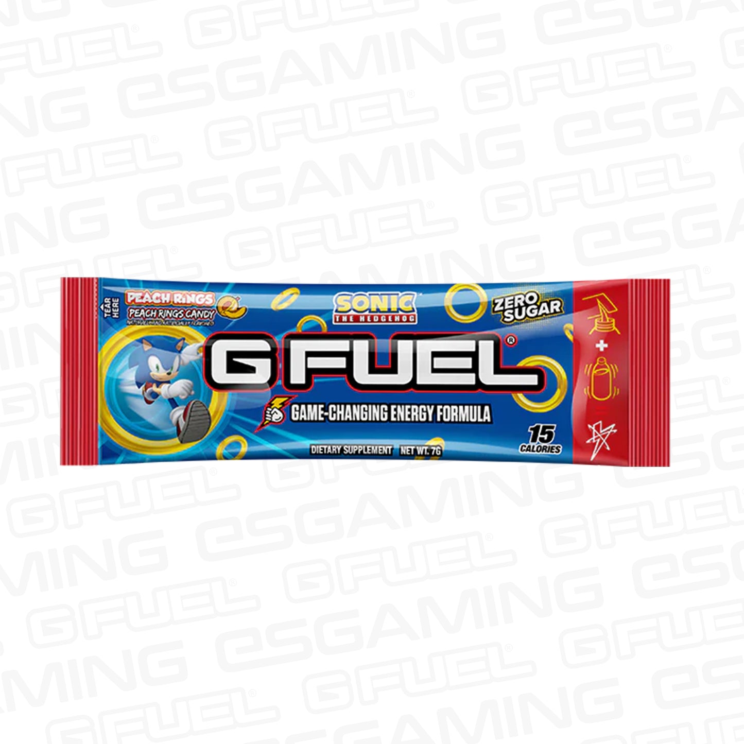 G Fuel Sonic Peach Ring - Starter Kit - 7 Sachets