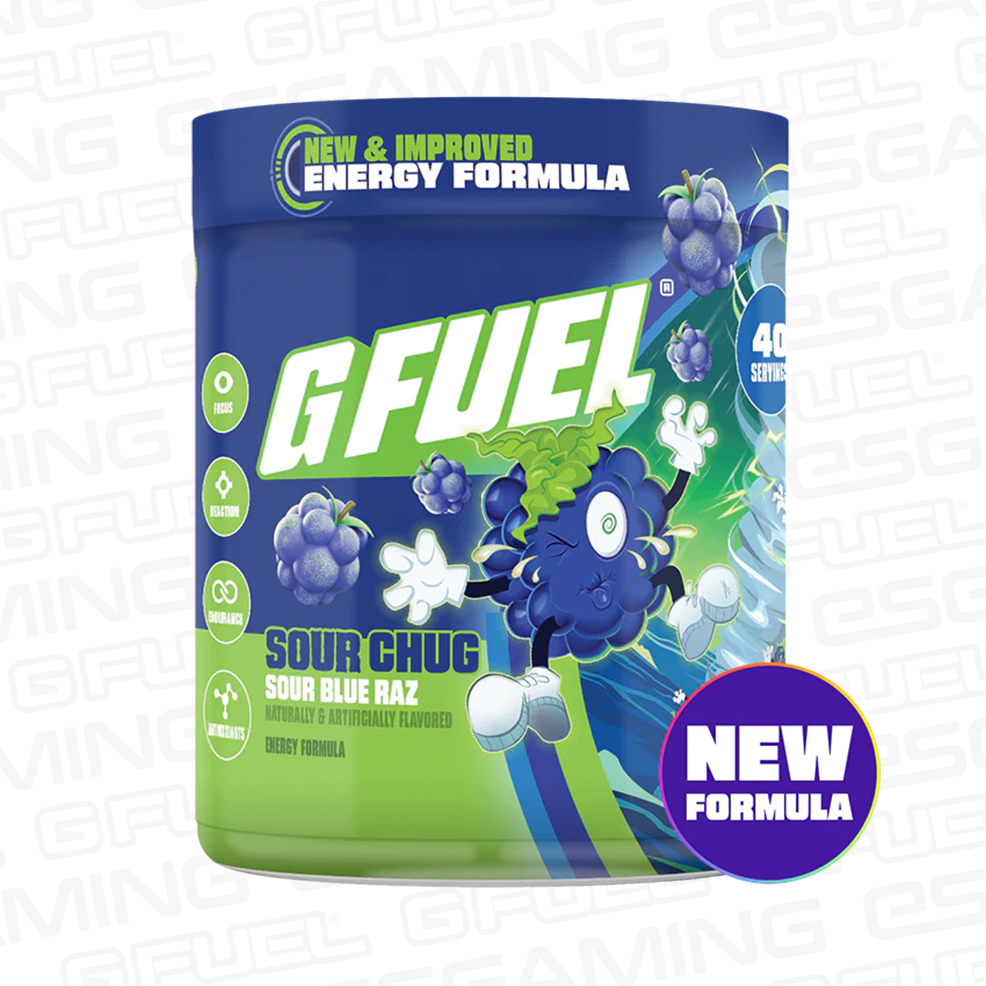 Chug Rug G Fuel Sour Chug 2.0 Tub - Energy Drink - Caffeine - 40 Servings - UK ...