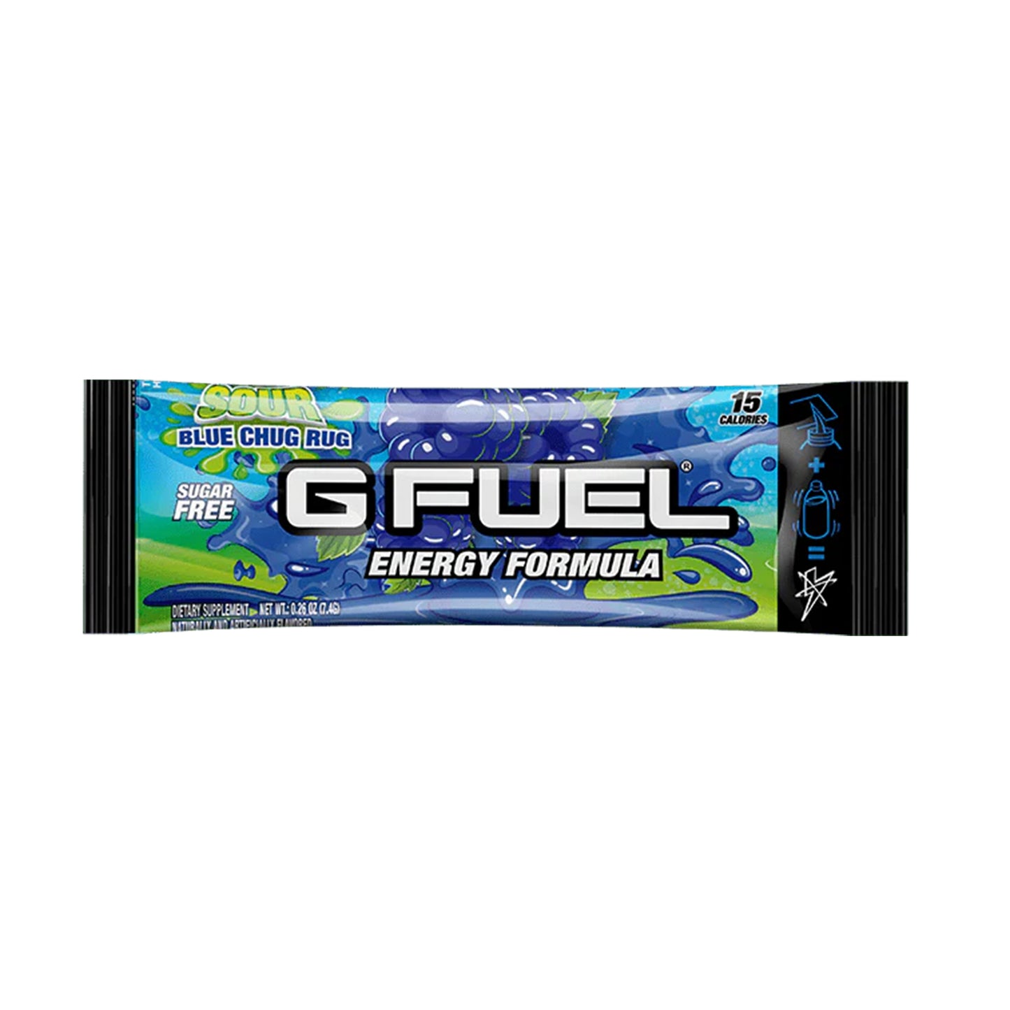 G Fuel Sour Blue Chug Rug Sachet - Single Stick Pack - Faze Rug