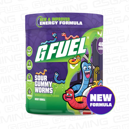G Fuel Sour Gummy Worms 2.0 Tub - 40 Servings