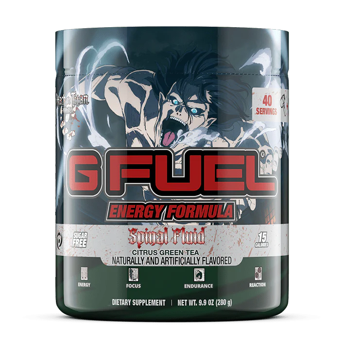 G Fuel Spinal Fluid Tub - 40 Servings - Attack On Titan