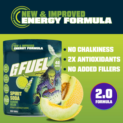 G Fuel Spirits Soda 2.0 Tub - 40 Servings - Fear Fest