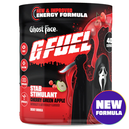 G Fuel Stab Stimulant 2.0 Tub - 40 Servings - Ghost Face