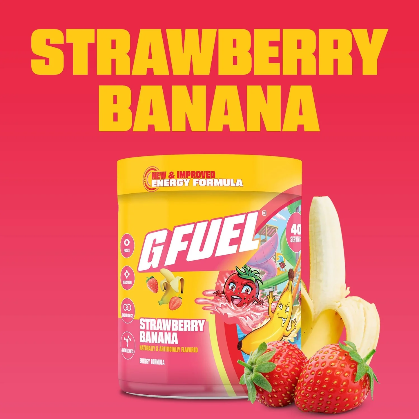 G Fuel Strawberry Banana 2.0 Tub - 40 Servings