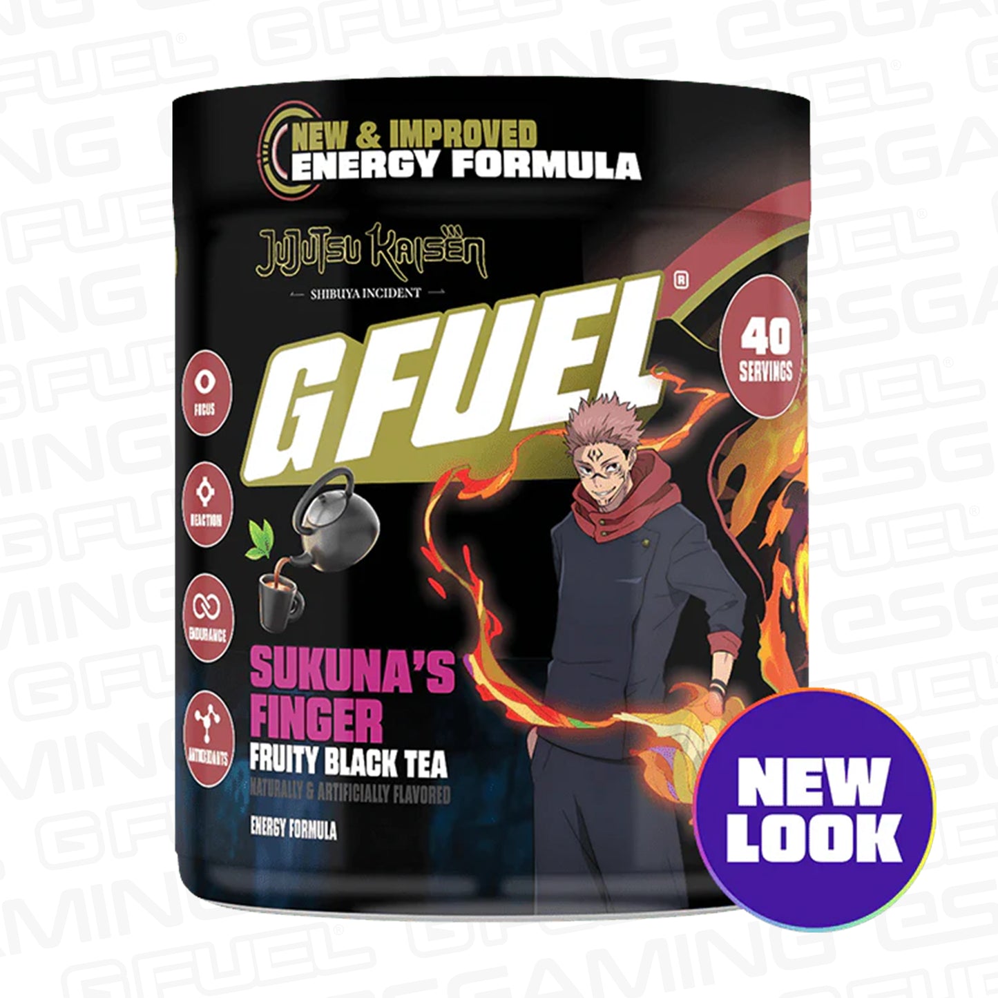G Fuel Sukuna's Finger 2.0 Tub - 40 Servings - Jujutsu Kaisen
