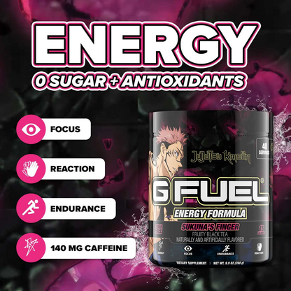 G Fuel Sukuna's Finger Tub - 40 Servings - Jujutsu Kaisen