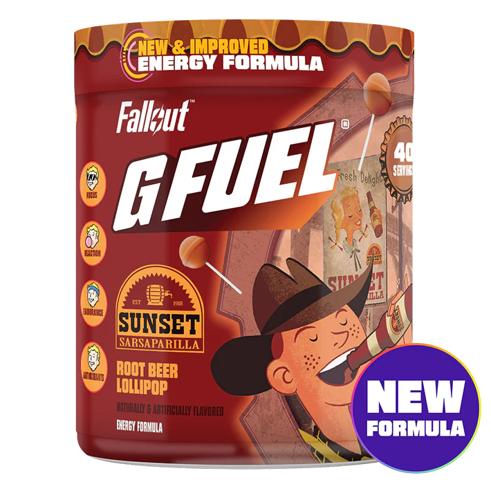 G Fuel Sunset Sarsaparilla 2.0 Tub - 40 Servings - Fallout