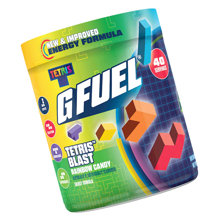 G Fuel Tetris Blast 2.0 Tub - 40 Servings