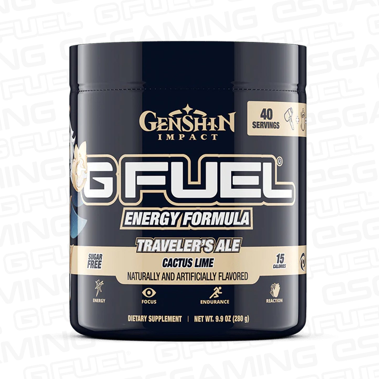 G Fuel Traveler's Ale Tub - 40 Servings - Genshin Impact