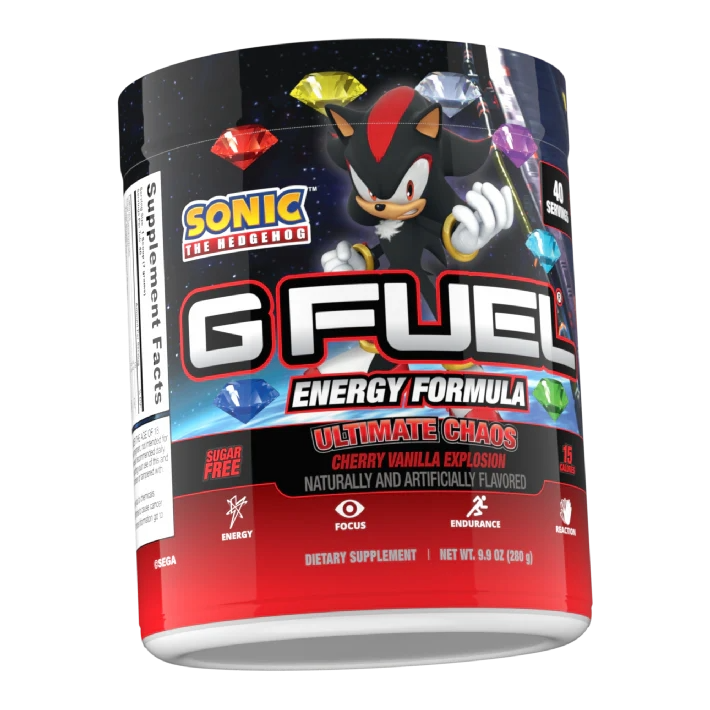 G Fuel Ultimate Chaos Tub - 40 Servings - Sonic The Hedgehog