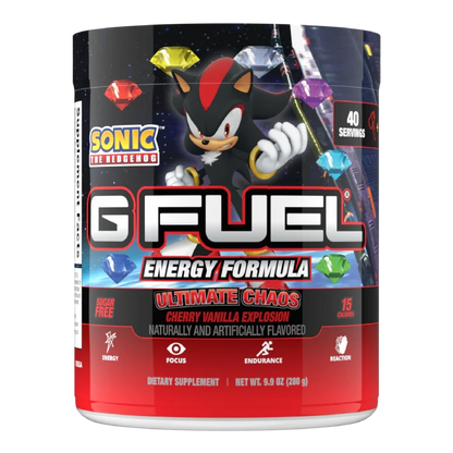 G Fuel Ultimate Chaos Tub - 40 Servings - Sonic The Hedgehog