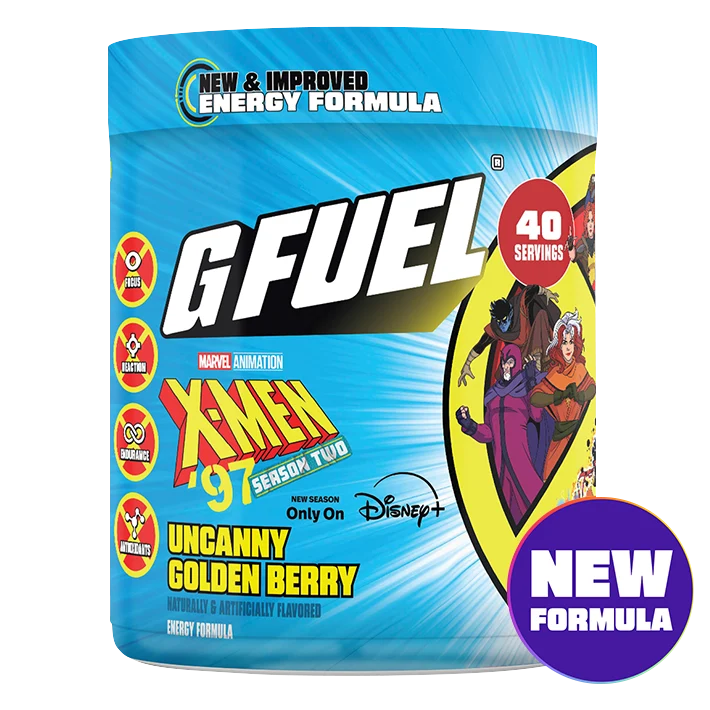G Fuel Uncanny Golden Berry 2.0 Tub - 40 Servings - X-Men 97