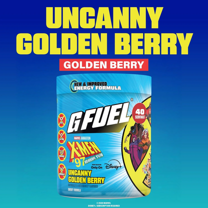 G Fuel Uncanny Golden Berry 2.0 Tub - 40 Servings - X-Men 97