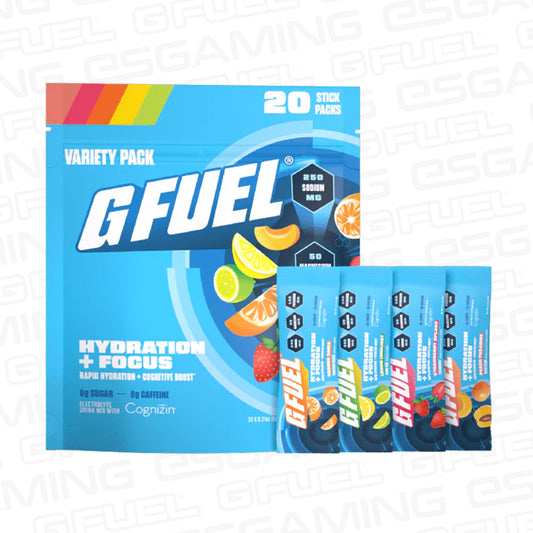 G Fuel Variety Pack - Hydration + Focus - 20 Stick Packs