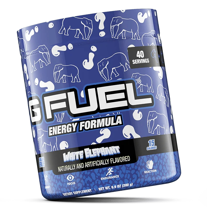 G Fuel White Elephant Mystery Flavour Tub - 40 Servings