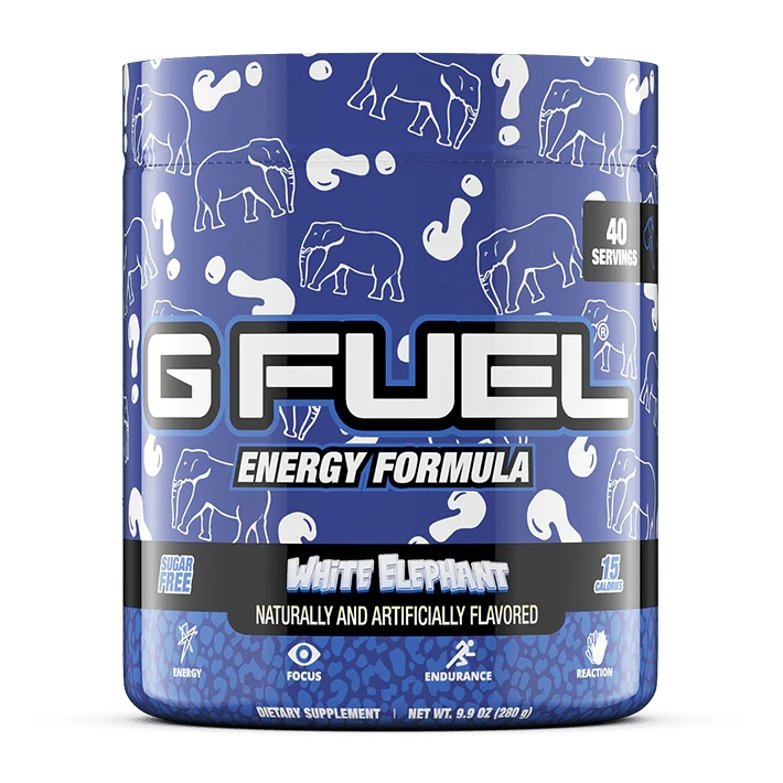 G Fuel White Elephant Mystery Flavour Tub - 40 Servings