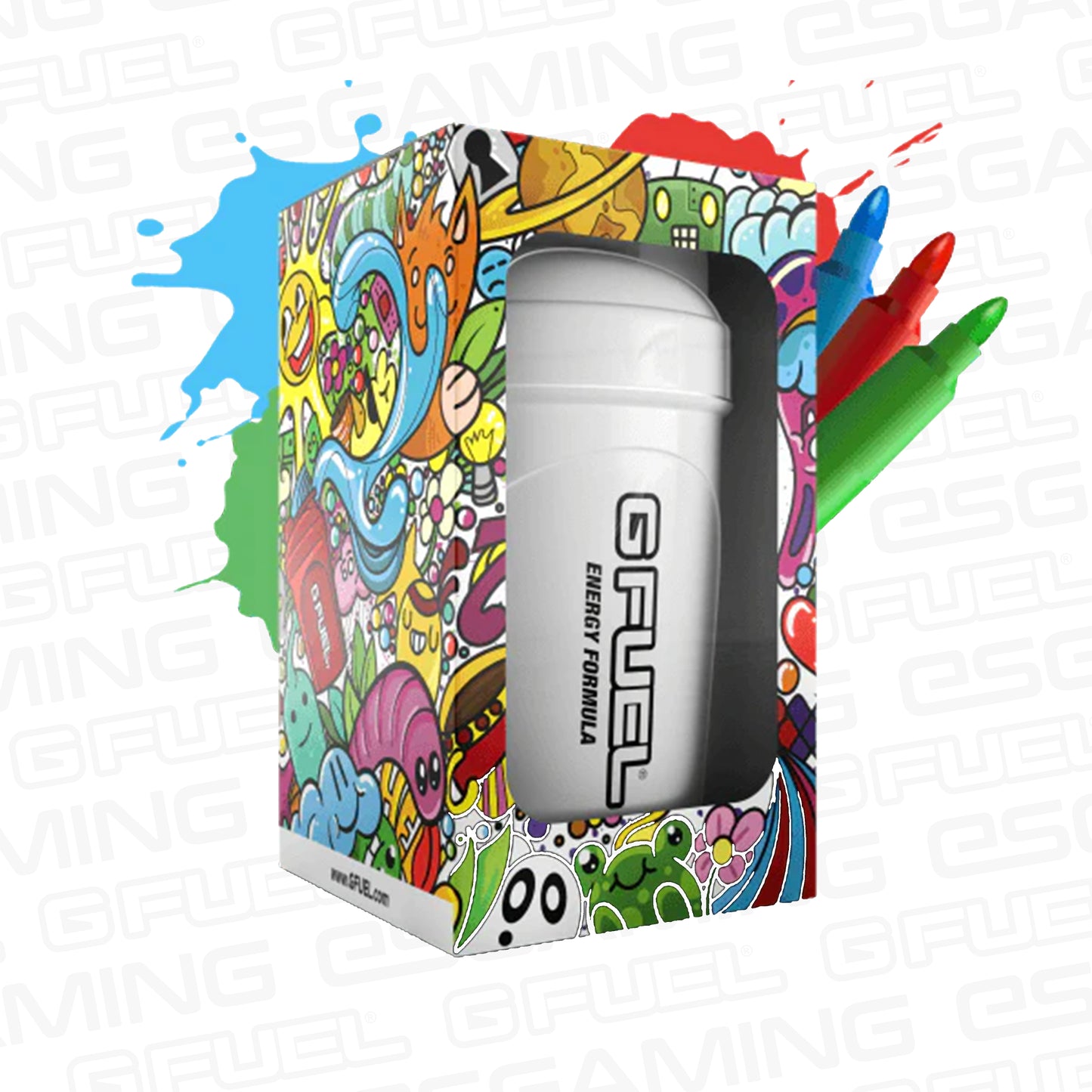 G Fuel Whiteboard - Shaker Cup - Collector's Edition