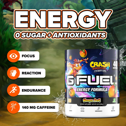 G Fuel Wumpa Fruit Tub - 40 Servings - Crash Bandicoot