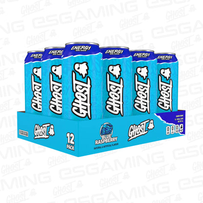 Ghost Energy Blue Raspberry Cans - 12 x 500ml