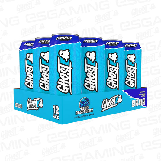 Ghost Energy Blue Raspberry Cans - 12 x 500ml