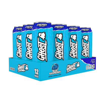Ghost Energy Blue Raspberry Cans - 12 x 500ml