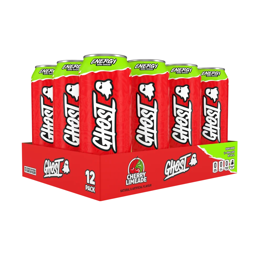 Ghost Energy Cherry Limeade Cans - 12 x 500ml