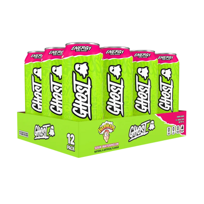 Ghost Energy Sour Watermelon Cans - 12 x 500ml