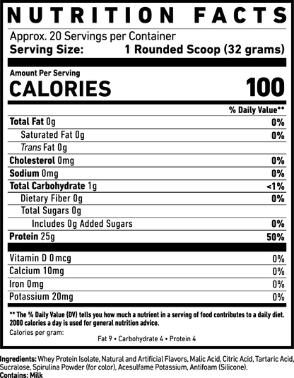 Ghost Blue Raspberry Clear Whey Protein - 20 Servings