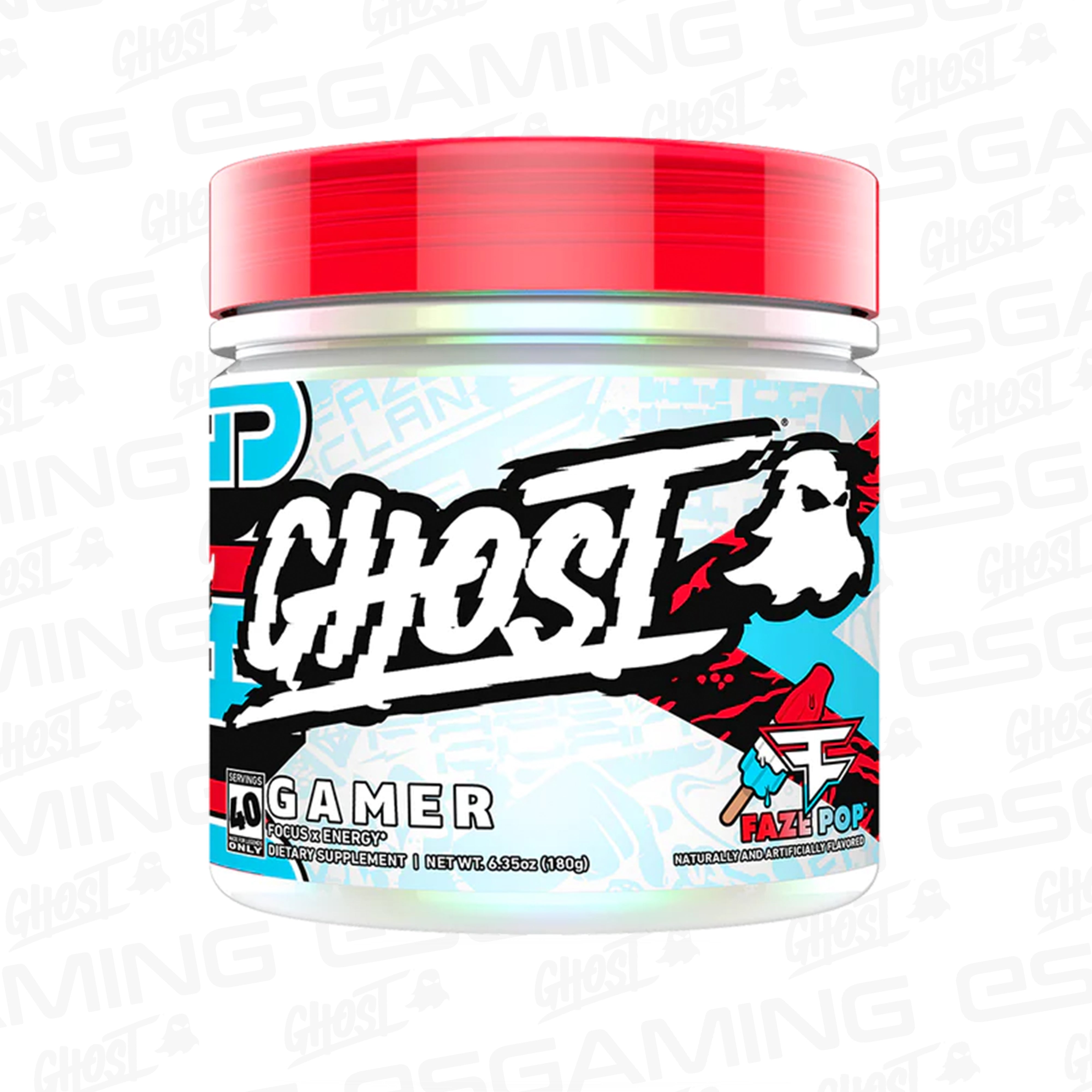 Ghost Gamer - Faze Pop Tub - 40 Servings - Energy Drink - Gamer - UK ...