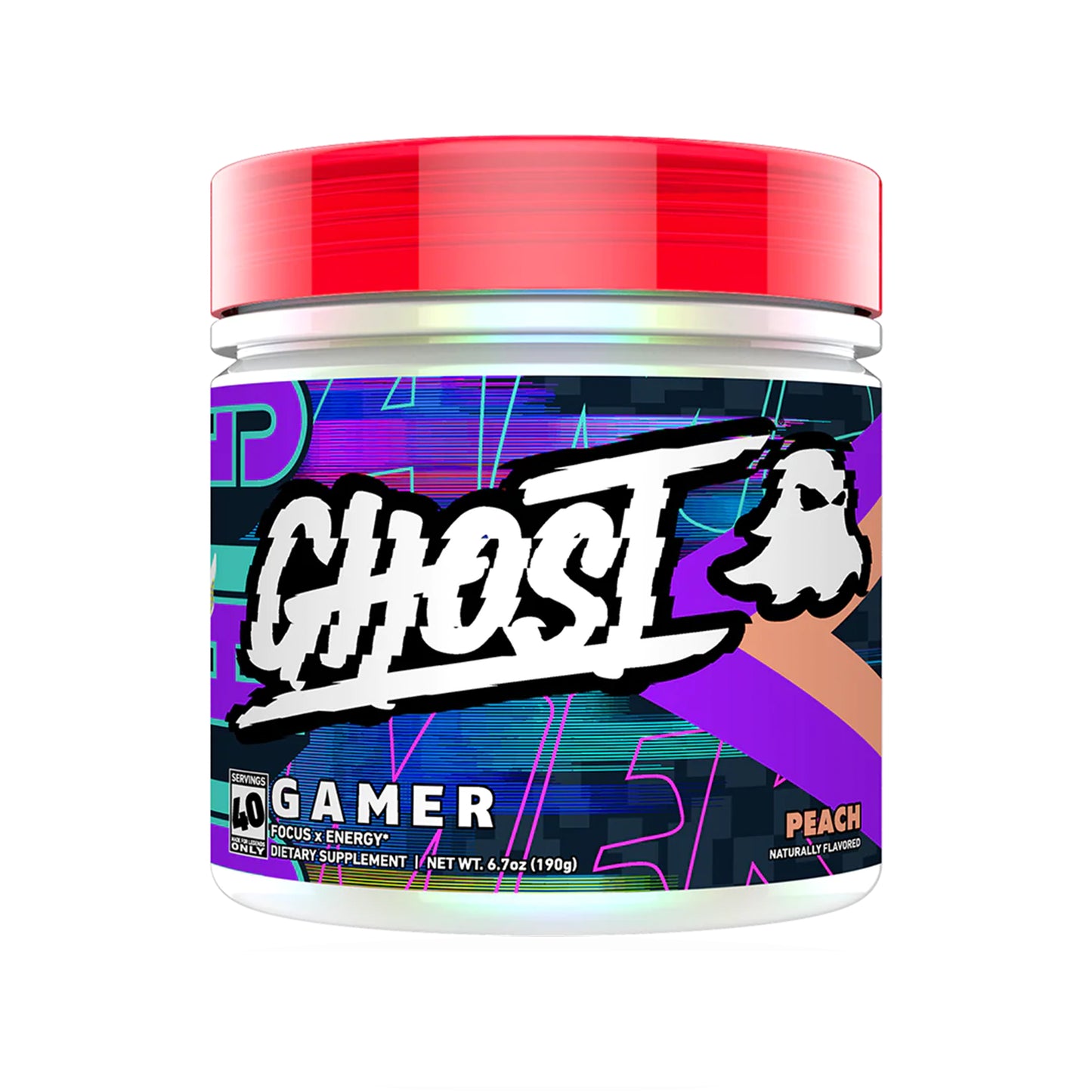 Ghost Gamer - Peach Tub - 40 Servings