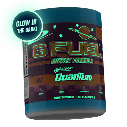 G Fuel Nuka Cola Quantum Tub - 40 Servings - Glow In The Dark Bundle