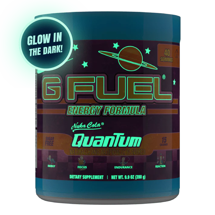 G Fuel Nuka Cola Quantum Tub - 40 Servings - Glow In The Dark