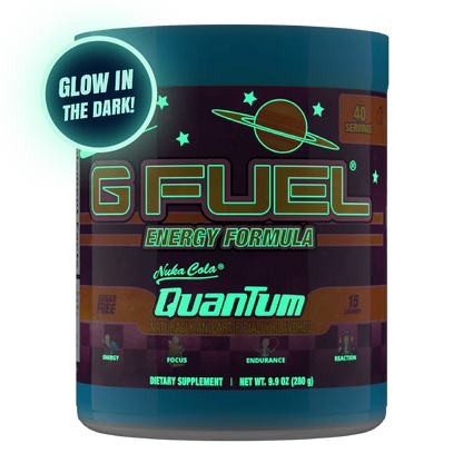 G Fuel Nuka Cola Quantum Tub - 40 Servings - Glow In The Dark