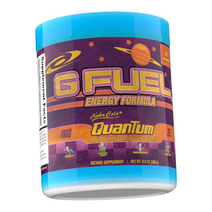 G Fuel Nuka Cola Quantum Tub - 40 Servings - Glow In The Dark Bundle